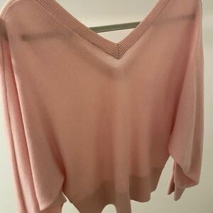 Anthropologie Pink 100% Cashmere Sweater